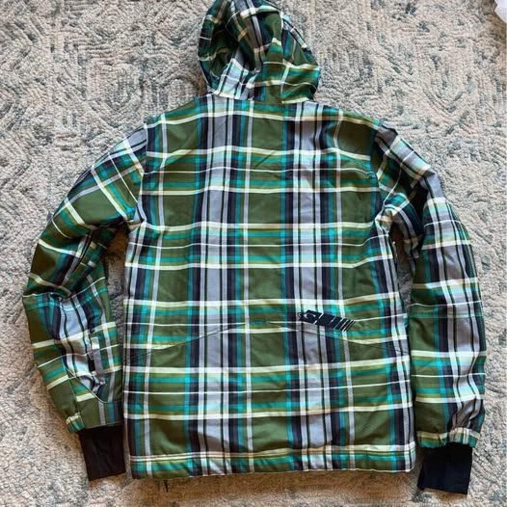 O'Neill Mens Green Blue Escape Series Snowboard Ski Jacket Size Large